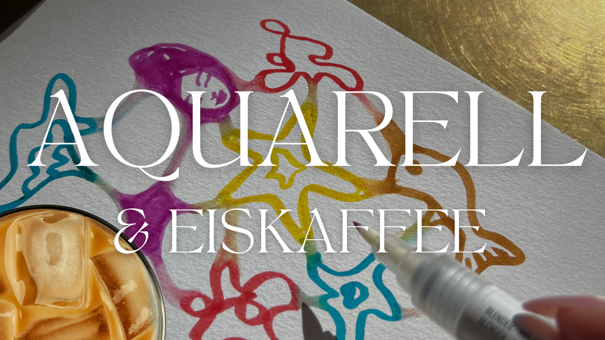 AQUARELL im Sketchbook & Eiskaffee — Summer Relax Edition