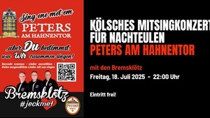 MitSingKunzät vür Naaksüüle, kostenloses Mitsingkonzert mit Bremsklötz