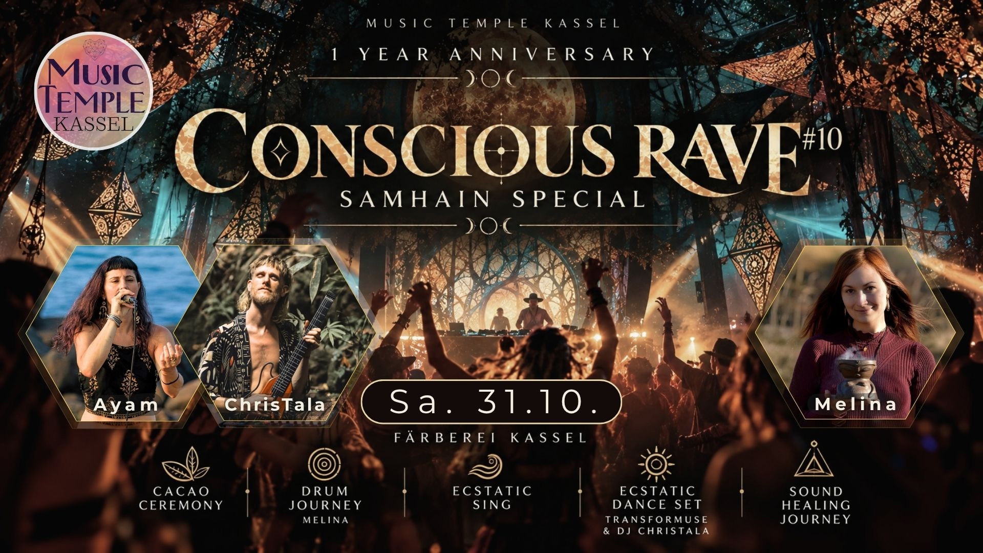 Conscious Rave #10 – Samhain Special & 1 Year Anniversary ✨
