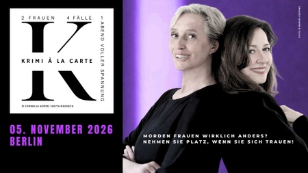 KRIMI à la CARTE · Zwei Frauen, vier Fälle, ein Abend voller Spannung.