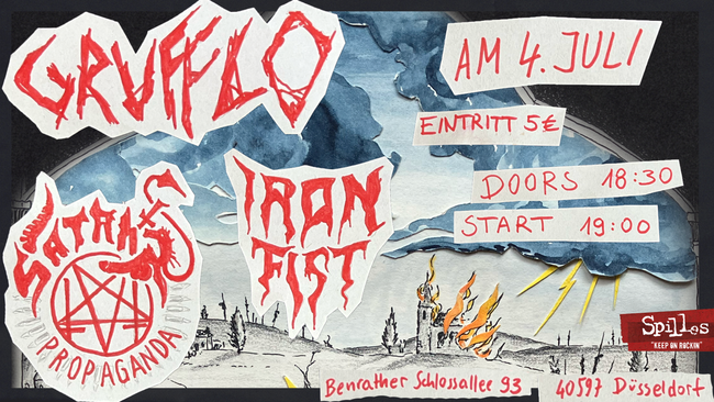 Konzert: Iron Fist, Satan's Propaganda, Grufflo