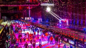 Eisdisco auf der Zollverein-Eisbahn