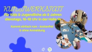 Kunstwerkstatt für Kids: „Spinne besucht den Hildegarten“ - eine Kooperation von Halle14 und Hildegarten Leipzig