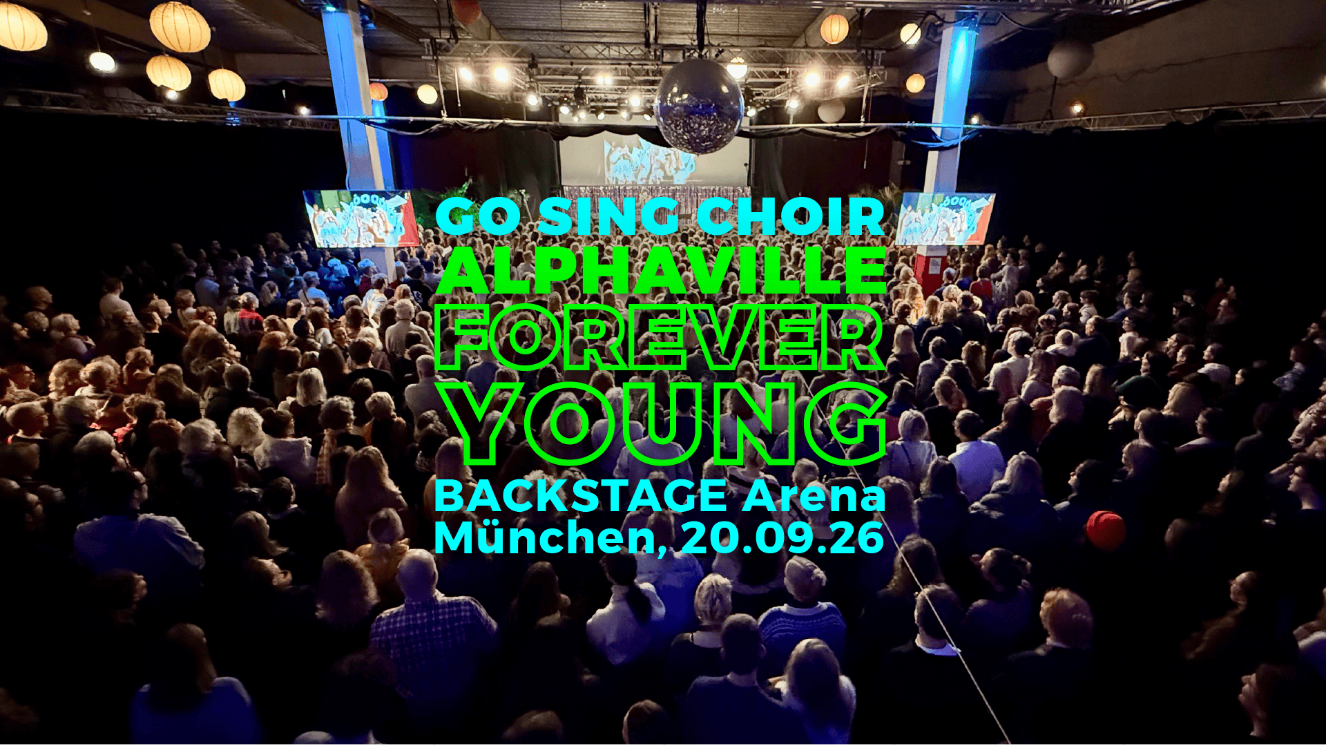 GO SING CHOIR in der Backstage Arena, München (20.09.)