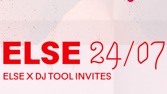 Else x DJ TOOL invites