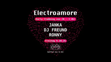 Early Clubbing im Palais mit Electroamore