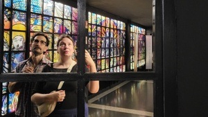 Annäherung an das Loch in der Oberfläche