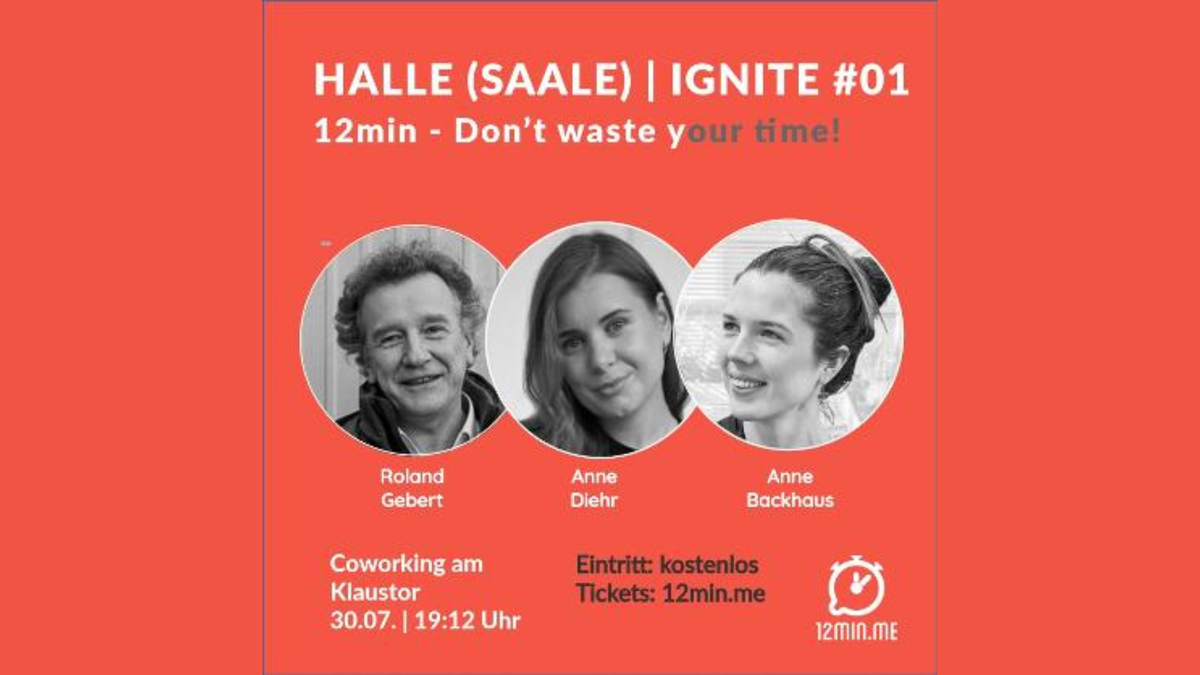 12MIN.ME - International erfolgreiches Gesprächsformat erstmals in Halle (Saale)