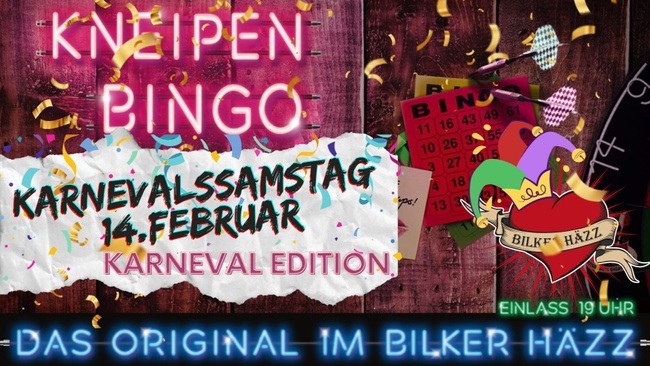 Karnevals Bingo im Bilker Häzz