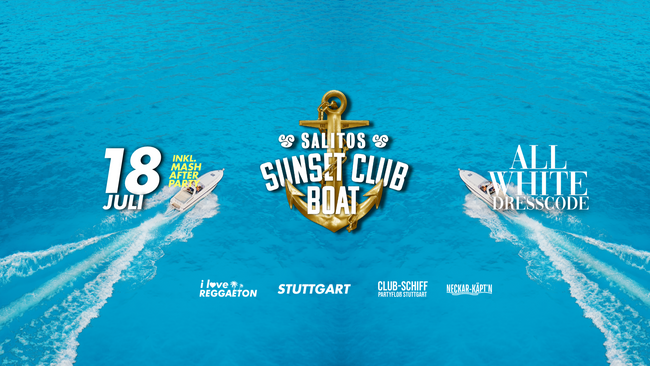 I LOVE REGGAETON | SUNSET CLUB BOAT | ALL WHITE dresscode