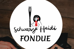 Schwarze Heidi Fondue Hütte Hinterm Berg