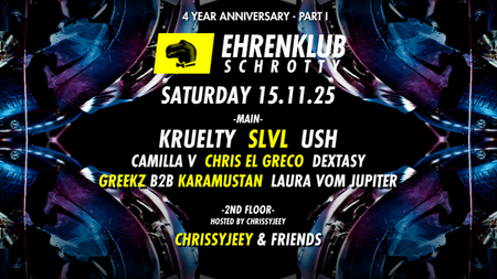 4 Years EhrenKlub Pt 1 at Schrotty w/ KRUELTY, SLVL, USH uvm.