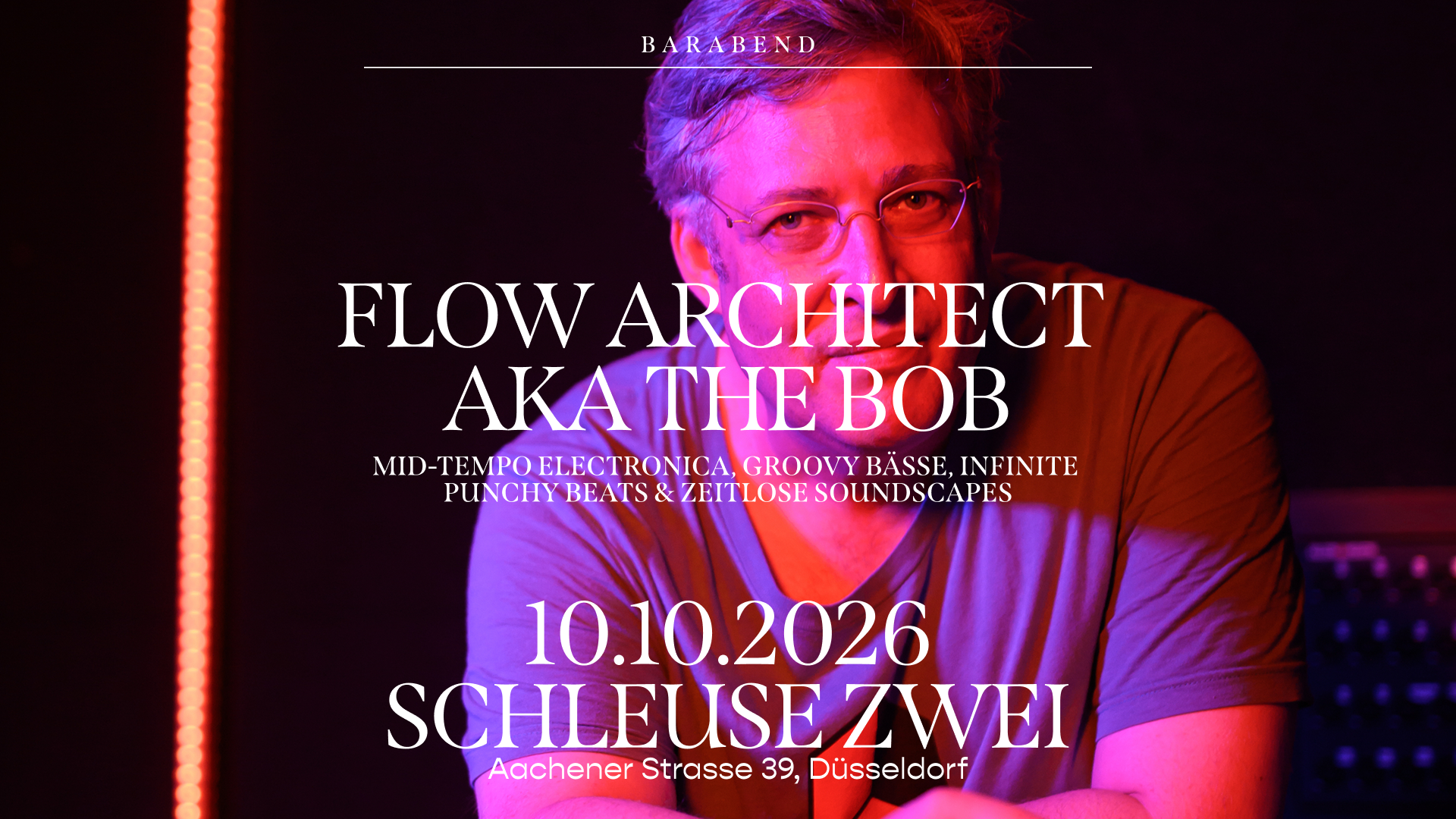 Barabend mit DJ-Set – Flow Architect aka the Bob