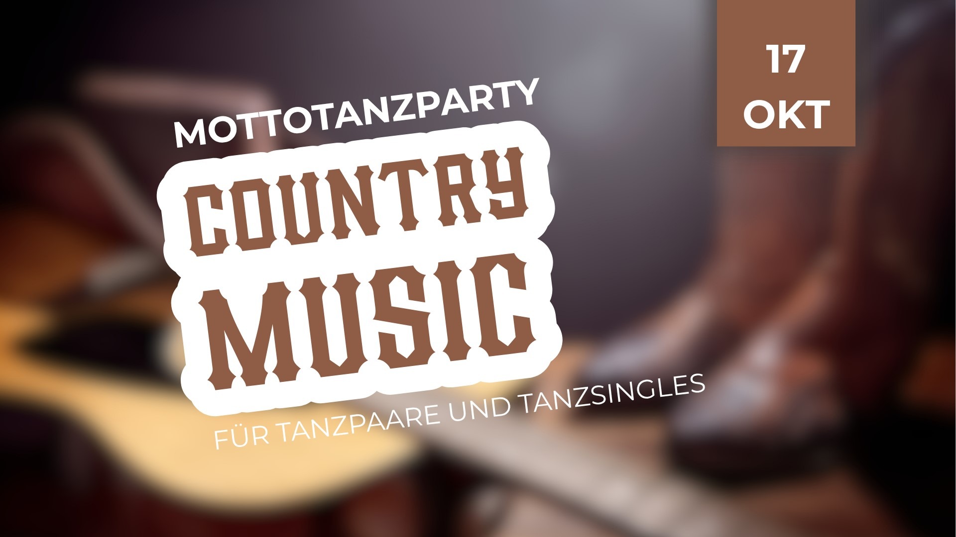 Motto-Tanzparty „Country“ für Tanzpaare und Tanzsingles