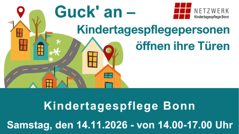Guck an! – Kindertagespflegepersonen öffnen ihre Türen in Bonn