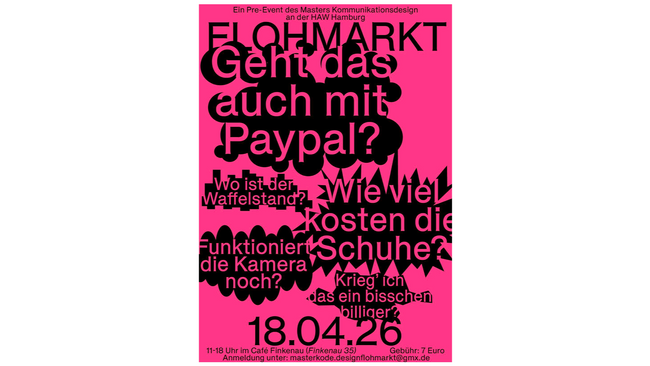 Flohmarkt am Kunst- und Mediencampus der HAW Hamburg