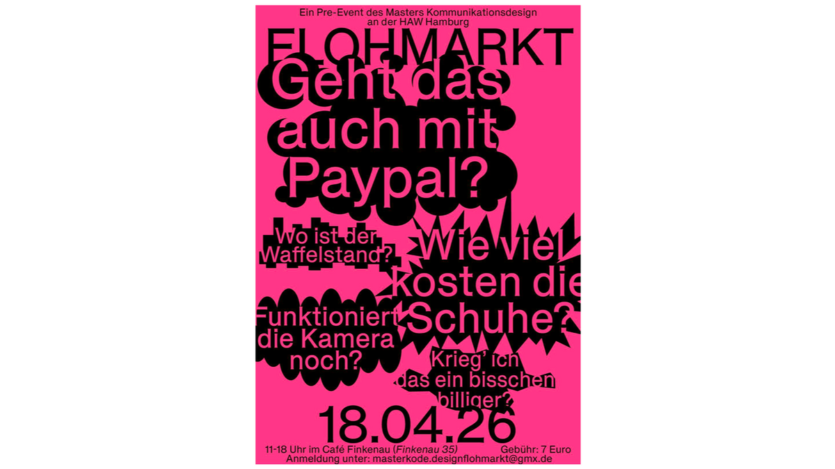 Flohmarkt am Kunst- und Mediencampus der HAW Hamburg