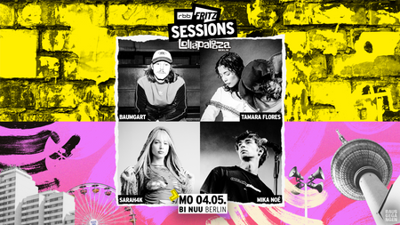 FritzSessions x Lollapalooza mit Baumgart, Tamara Flores, Sarah4k, Mika Noe