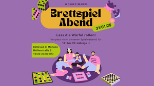 Brettspielabend im Bellevue-Wohnzimmer