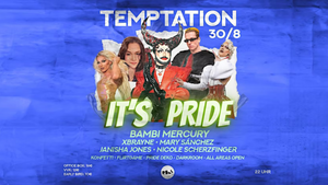 Temptation Pride Edition 30.8.25 CSD Münster, Bambi Mercury, Princess Charming Girls,  uvm