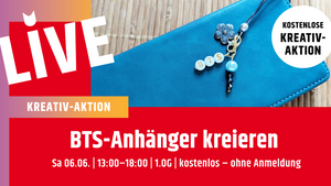 Kostenlose Kreativ-Aktion: BTS-Anhänger kreieren