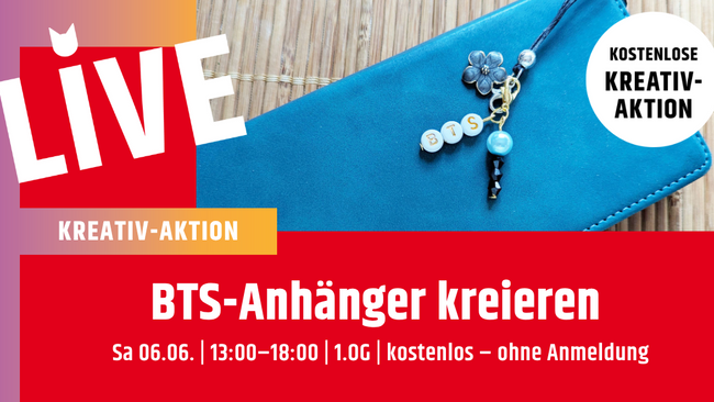 Kostenlose Kreativ-Aktion: BTS-Anhänger kreieren