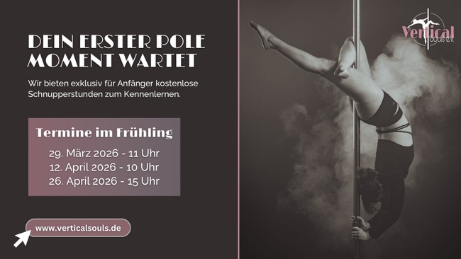 Pole fitness class for absolute beginners