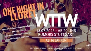 WTTW ab 16 Jahren - Stuttgarts angesagteste 16er Party!