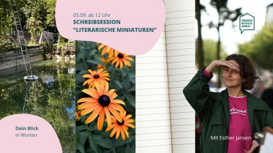 Home Stories Weekend: Schreib-Workshop "Literarische Miniaturen"