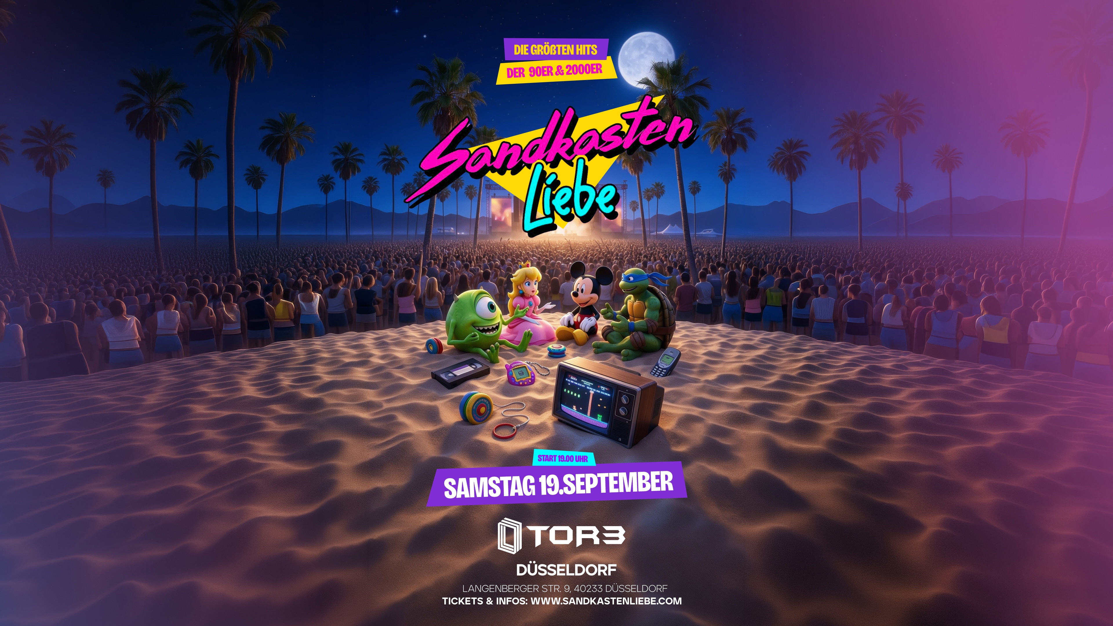 SANDKASTENLIEBE - Düsseldorf's 90er & 2000er Party