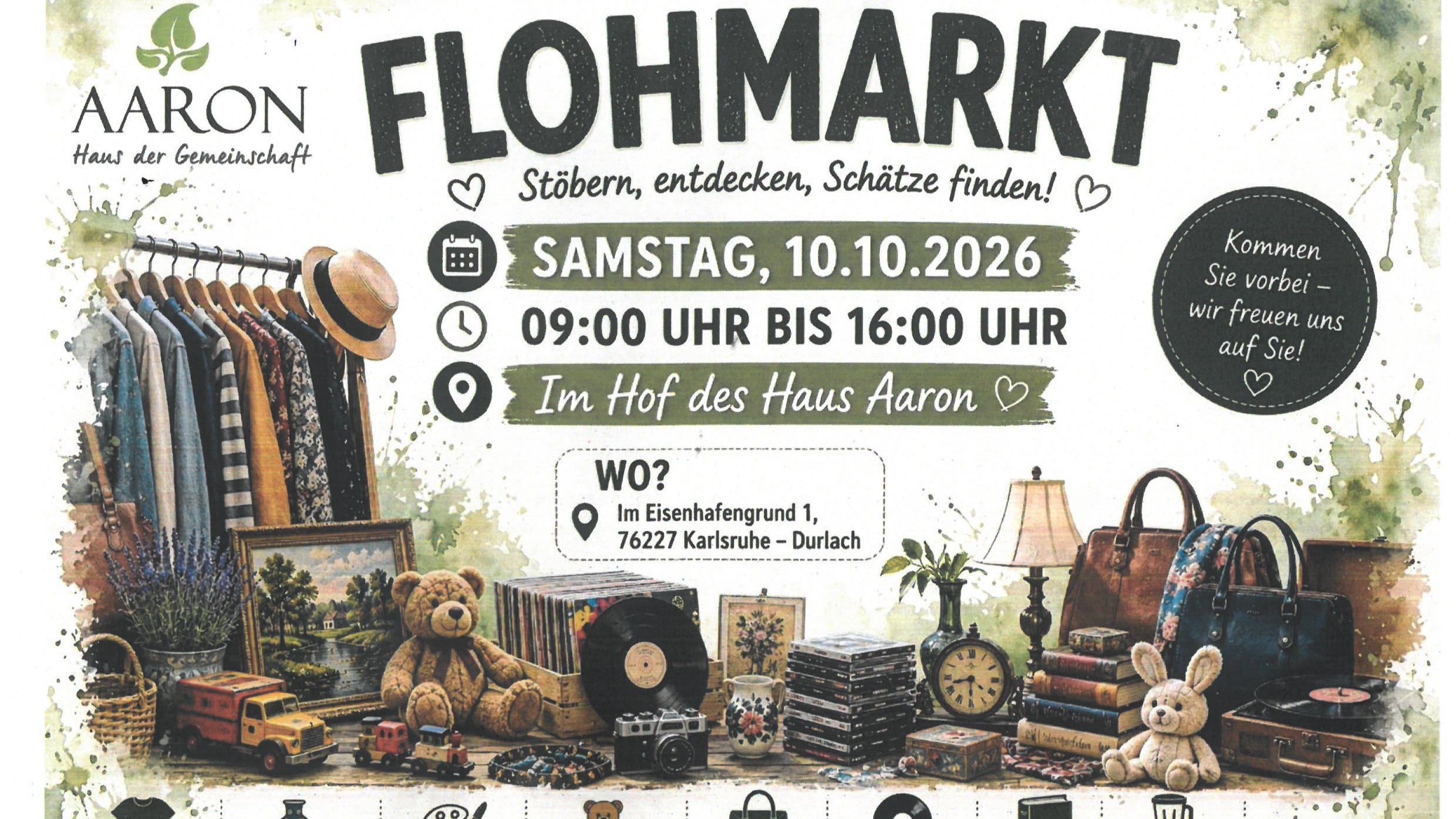 Hofflohmarkt beim Haus Aaron