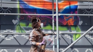 Graffiti mit dem ARIMA Kunstkollektiv