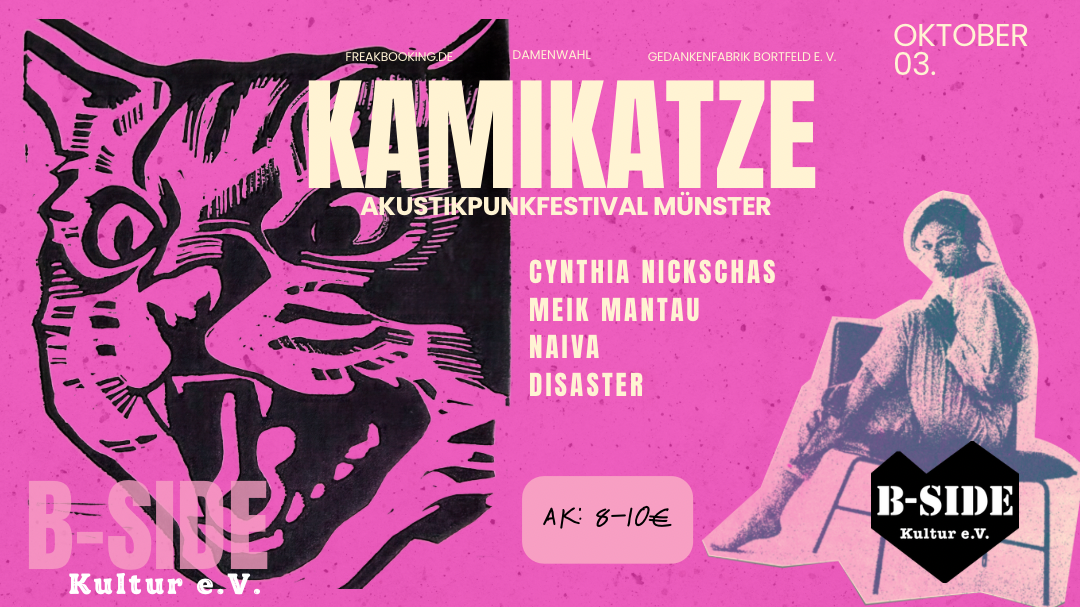 Akustikpunk-Festival mit Cynthia Nickschas - Maik Mantau - Naiva - Desaster