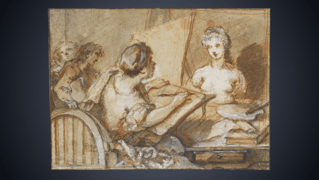 Generation 1700 - Zeichnen an der Königlichen Akademie in Paris