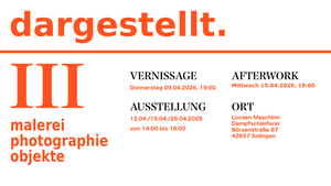 dargestellt. III - Malerei, Photographie, Objekte