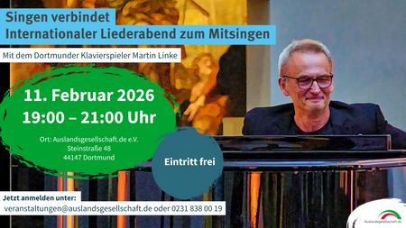 Singen verbindet – Internationaler Liederabend zum Mitsingen