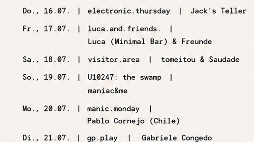 electronic.thursday mit Jack´s Teller