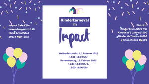 Kinderkarneval im Impact Café