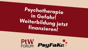Demo zur Finanzierung der Psychotherapie Weiterbildung