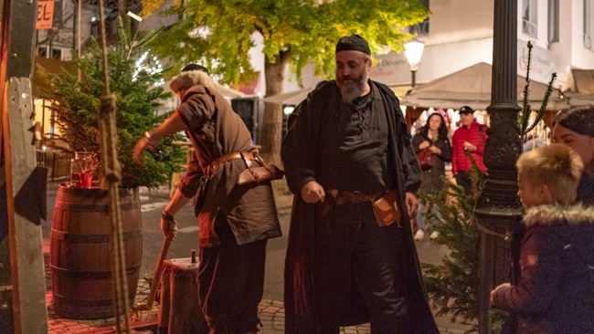 Mittelalterlicher Markt zur Weihnachtszeit