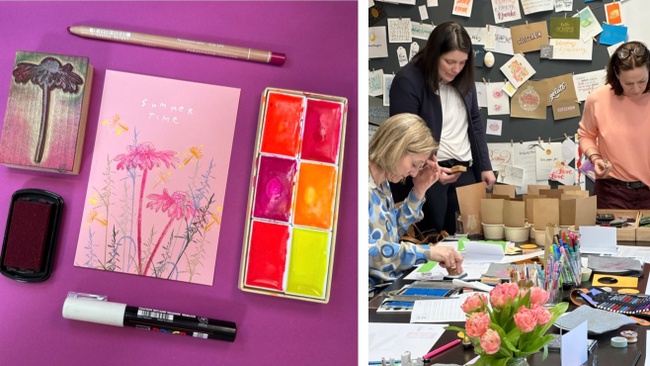 Handlettering trifft Stempelliebe - ein Dream-Team! Im SCHRIFTSCHATZ