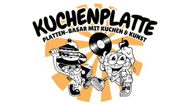 Kuchenplatte, Platten-Basar mit Kuchen & Kunst