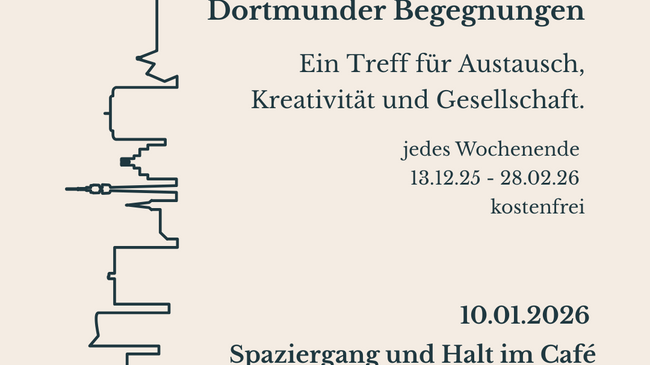 Spaziergang und Halt im Café