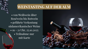 Weintasting auf der Alm