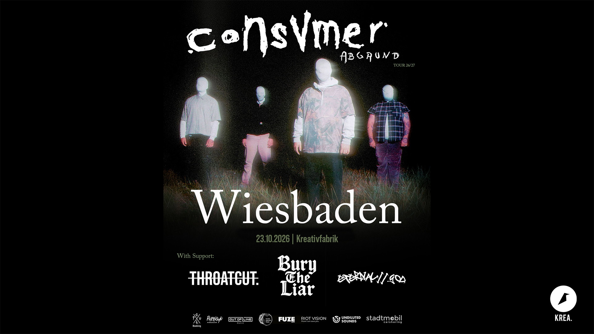 Consvmer / Throatcut. / Eternal//God / Bury the Liar