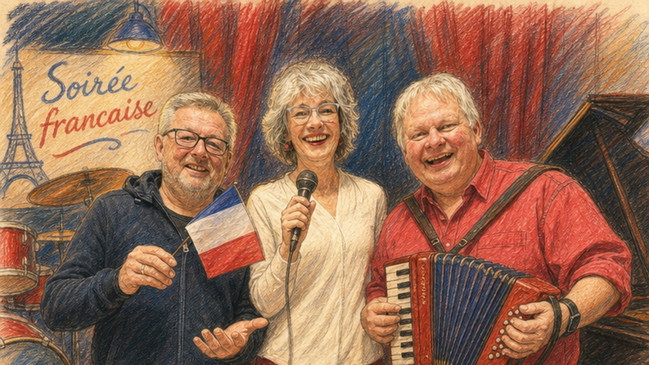 Französische Chansons - mit Charme und Humor - Madame Filou, Monsieur Passepartout et leur Batteur
