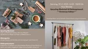 Upcycling-Werkstatt & Kleidungstausch ***Christmas-Edition***