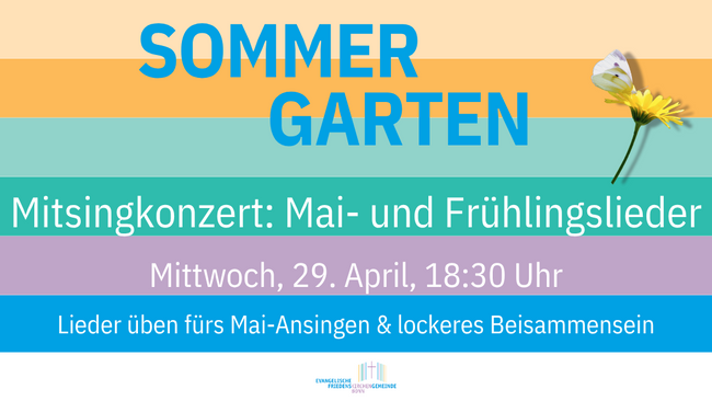 Mitsingkonzert: Mai- und Frühlingslieder