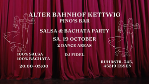 Salsa- und Bachata-Tanzen im historischen Alten Bahnhof Kettwig Essen.