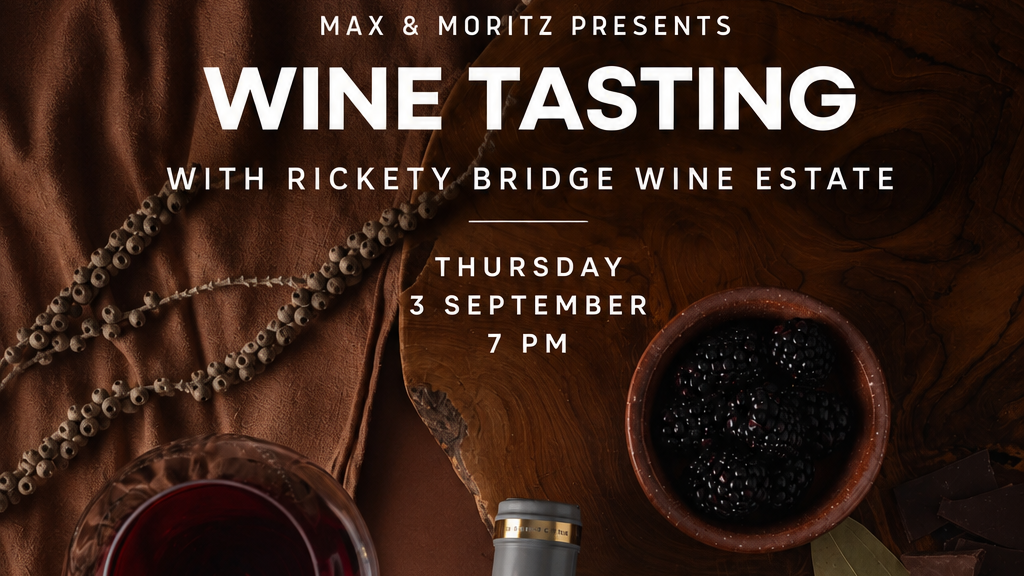Titelbild der Veranstaltung Rickety Bridge Wine Tasting — Early Bird